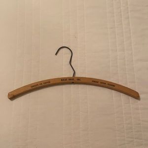 Maas Brothers vintage wooden hanger